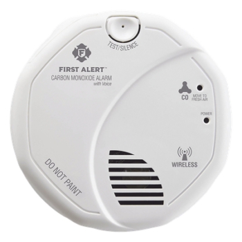 Alarma de Monóxido de Carbono / Sensor Electroquímico / Interconexión Inalámbrica / Alerta de Voz 85 dB / Ubicación por Voz / Alimentación por Batería