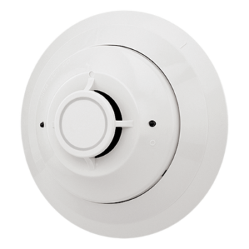 Detector Térmico Direccionable / Temperatura Variable Alta 57 °C a 88 °C (135 °F a 190 °F) / SLC Dos Hilos / LED 360° / Direccionamiento por Interruptores
