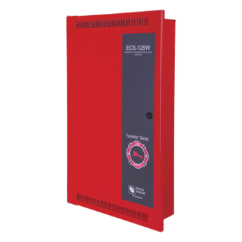 Amplificador de Evacuación por Voz / 125 W / 4 Circuitos de Altavoz Expandibles a 8 / Fuente con Respaldo de Batería / Supervisión 6 Hilos