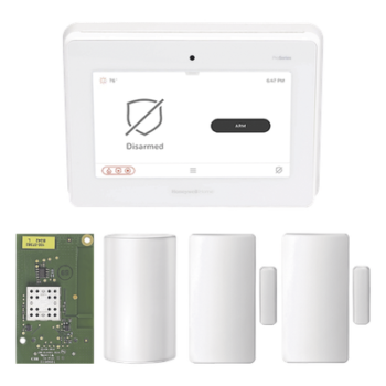 Kit panel de alarma todo en uno / pantalla táctil 7 pulgadas / tecnología SiX / sensor PIR / 2 contactos magnéticos / batería de respaldo