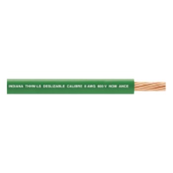 Cable THW-LS / Calibre 10 AWG / 19 Hilos / Verde / Bobina 100 m (328 ft)