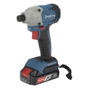 Atornillador de Impacto Inalámbrico / 20V / Brushless / 1/4 in Hexagonal / 90-180 Nm / 2 Velocidades 0-2000 rpm / 1.6 kg