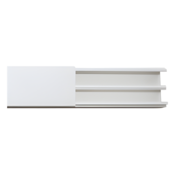 Canaleta de PVC / 17 x 35 mm / 2.5 m (8.2 ft) / Auto-extinguible / Resistente a UV