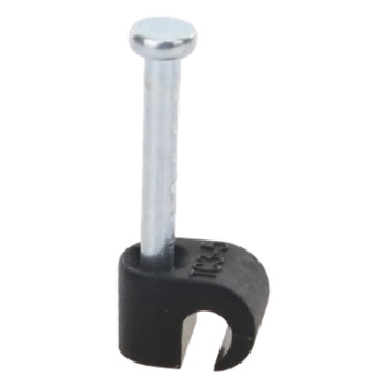 Grapa negra para Fibra óptica redonda de 3 mm (100pzs) (3101-00400)