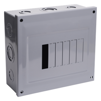 Centro de Carga para Sobreponer, 06 Polos, 60 A, 1 Fase 3 Hilos, 120/240 V AC, 60Hz