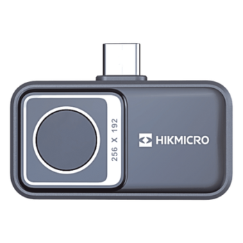 Cámara Termográfica para Smartphone / Resolución IR 256 x 192 / SuperIR / Rango -20°C a 400°C / Precisión ±2°C o ±2% / Campo de Visión 50° × 37.2° / USB-C y Lightning / IP40