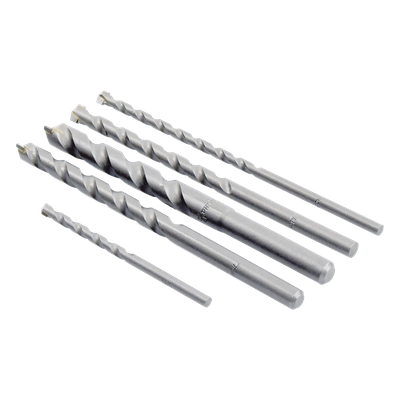Juego de Brocas para Concreto / 5 Piezas / Zanco Recto / Carburo de Tungsteno / 3/16" a 1/2" / Compatible SDS-Plus 3/8" (10 mm)