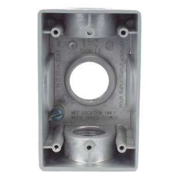 Caja Condulet / 1" (25.4 mm) / Tres Bocas / Aluminio Diecast / A Prueba de Intemperie / NPT / Volumen 246 cm³