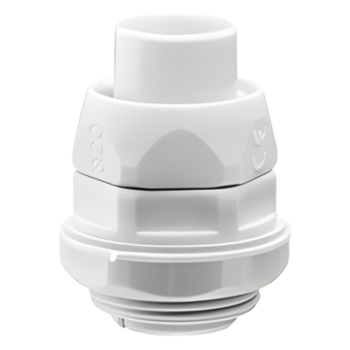 Conector Flexible a Caja / PVC 20 mm / IP55 / Auto-Extinguible / Libre de Halógenos / -24°C a 60°C