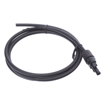 Cable Fotovoltaico 1.5 m, Negro, Calibre 10 AWG con Terminal MC4-H en un Extremo