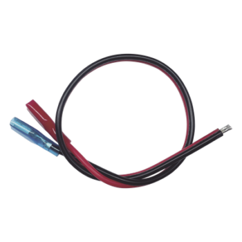 Cable Dual Polarizado / Calibre 18 AWG / 30 cm (0.98 pies) / Terminal F1 y Puntas Libres / Conexión a Baterías de Respaldo