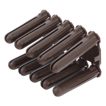 Taquete de Fijación / Doble Expansión Multidireccional / Tornillo 10 mm x 44.5 mm (1 3/4") / Resistencia 80 kg / Polietileno HDPE / Rango Térmico -50°C a +80°C
