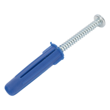 Kit de Fijación / 6 Taquetes de Expansión Doble 2" (50.8 mm) / 6 Tornillos 12 mm x 2" (50.8 mm) / Carga 140 kg / Azul
