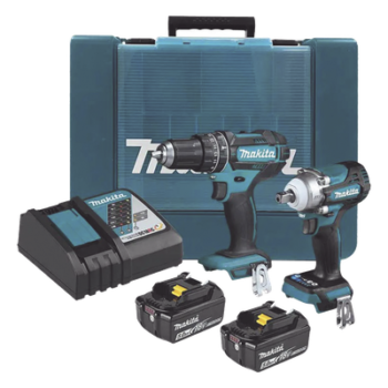 Kit de Herramientas Eléctricas / Rotomartillo Atornillador 1,900 rpm / Atornillador de Impacto 330 Nm / 2 Baterías 18V / Cargador y Maletín