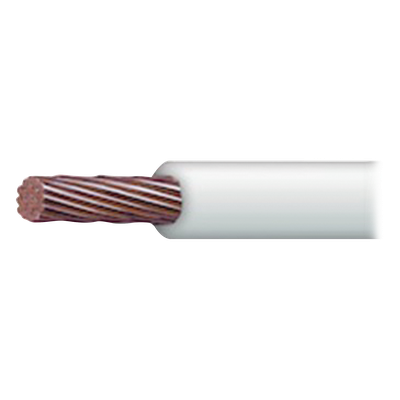 Cable Eléctrico THW-LS / Calibre 6 AWG / 19 Hilos / 100 m (328.1 ft) / Cobre Suave / 90°C / Blanco