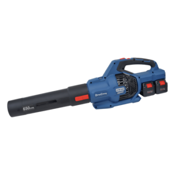 Sopladora Inalámbrica / 20V+20V / 6.0 Ah / Motor Sin Escobillas 1100 W / 650 CFM / 62 m/s / 6 Velocidades + Turbo / 1.9 kg