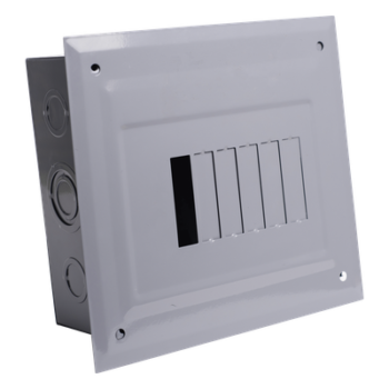 Centro de Carga Empotrable / 06 Polos / 60 A / 1 Fase 3 Hilos / 120/240 V AC / 10 kA / 205x185x75 mm (8.1x7.3x3.0 in)