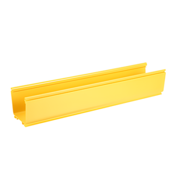 Canaleta de Enrutamiento de Fibra Óptica / 4x4 pulgadas / PVC Rígido UL 94V-0 / 3 m (9.8 ft) de Largo / Radio de Curvatura 2' / Color Amarillo