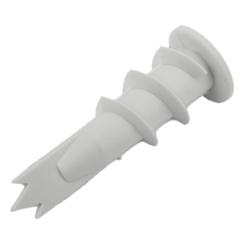 Kit de Fijación Autoperforable / 10 Unidades / Carga 5 kg / Tornillo 10 mm x 38 mm / Tablaroca y Mampostería / Nylon Reforzado / -40°C a +80°C