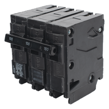 Interruptor Automático Enchufable / 3 Polos / 100 A / 240 VCA / 10 kAIC / UL 489 / 3" x 2" x 3" (7.6 x 5.1 x 7.6 cm)
