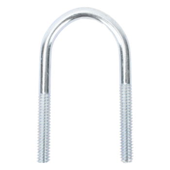 Abrazadera Tipo U / 1/2 Pulgada / Acabado Electro Zinc / Acero Tratado / Sin Tuercas Ni Arandelas