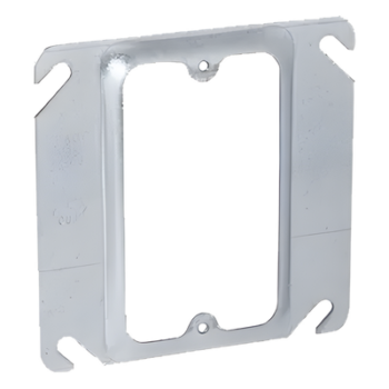 Sobretapa Cuadrada / Acero Galvanizado / 4 in x 4 in / Capacidad 1.5 cu. in. / UL Listed / Montaje Tipo Anillo