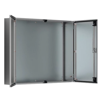Gabinete de Doble Puerta / 1200 x 1200 x 400 mm / Acero Inoxidable Cepillado / IP55 / NEMA 12 / IK10