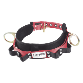 Cinturón de Seguridad para Liniero / Talla 40 / Neopreno de Alta Tensión / Nylon 4" Acolchonado / 4 Compartimentos / ANSI A10.14 y Z359.1 / Dos Anillos Tipo D