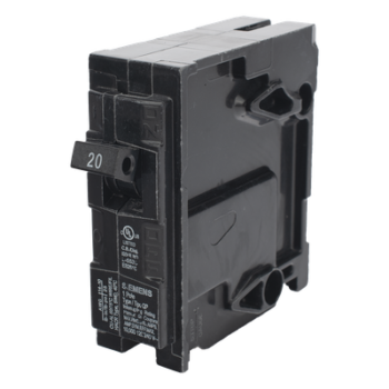 Interruptor Automático Enchufable / 1 Polo / 20 A / 240 VCA / Capacidad Interruptiva 10 kA / UL 489