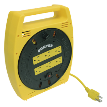 Multicontacto Tipo Carrete / 6 Salidas NEMA 5-15R / Cable 6 m (19.7 ft) / 16 AWG / 127 VCA 10 A / Protección contra Cortocircuitos