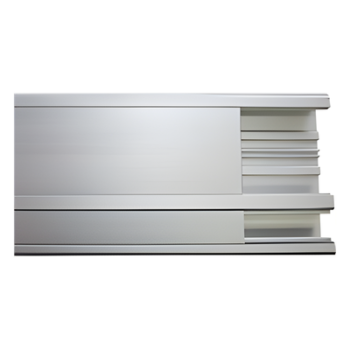 Canaleta de aluminio / 140 x 41 mm / Tramo 3 m (9.84 ft) / Anodizado natural / -20°C a 120°C