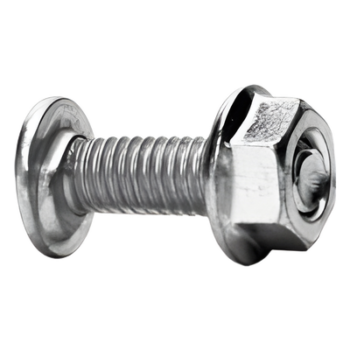 Tornillo Métrico con Tuerca / Acero al Carbono 6 mm / Largo 20 mm / Acabado Electrozincado 15-20 µm / Uso Interior