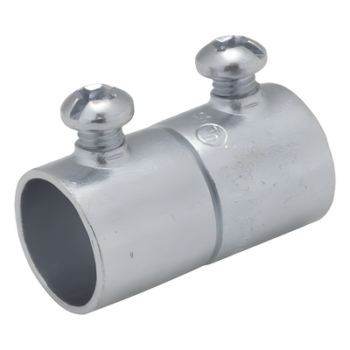 Cople para Pared Delgada / 1 1/2 in / Acero Galvanizado / Fijación por Tornillo / Longitud Total 2.992 in (0.25 ft)