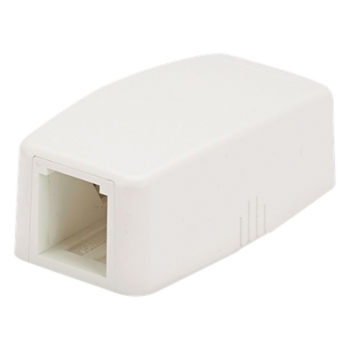 Caja de Montaje en Superficie / 1 Puerto Mini-Com / ABS / 1.48 x 0.98 x 2.6 in / Blanco Mate