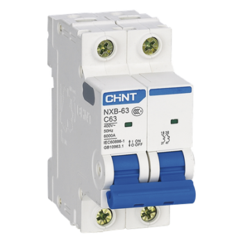 Pastilla para Riel Din, 2 Polos, 10 Amp, Vca:110/415v, 6kA, Catálogo: NXB632PC10.
