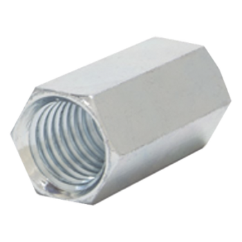 Cople Hexagonal Rosca UNC / 6.5 mm (1/4") / Acero Estructural / Galvanizado Electrolítico