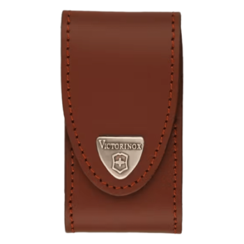 Funda de Piel / Cierre Velcro / 10 cm Alto / 0.1 kg / Color Café