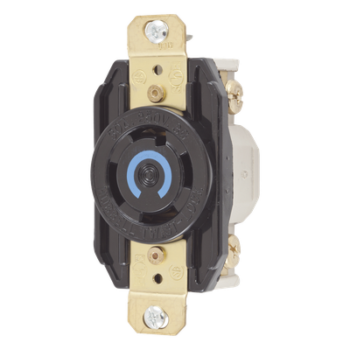 Receptáculo Industrial / 30 A / 250 V CA / 3 Polos 4 Hilos / Bloqueo Media Vuelta / NEMA L15-30R / IP20 / -40 °C a 75 °C