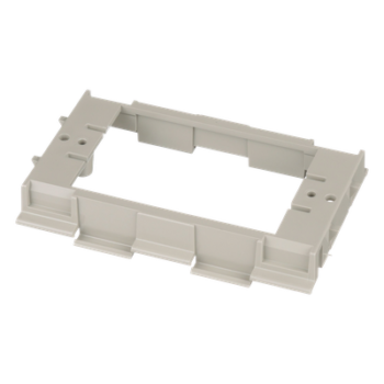 Soporte para Faceplates en Canaleta / Diseño de Dos Caras / PVC Rígido / UL94 V-0 / 69.6 x 15.24 x 110.7 mm / TIA/EIA y NEC Artículo 388