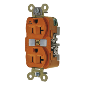 Contacto Dúplex Industrial / 20 A / 125 V / 2 Polos 3 Hilos / NEMA 5-20R / IP54 / Operación -40°C a 75°C (-40°F a 167°F)