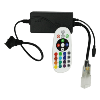 Adaptador de Corriente LED / Control Remoto RGB / 50 m (164 ft) / 127V~ / 300W Máx / IP65