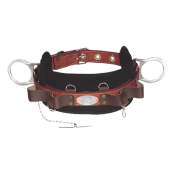 Cinturón de Liniero / Poliéster / 2 Anillos Tipo D / Talla 48 / Portaherramientas de Cuero / Normas OSHA y NMX