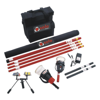 Kit de Prueba para Detectores Térmicos y de Humo / Pértiga Telescópica 6 m (19.7 ft) / Extensión 1.2 m (3.9 ft) / Dispensador de Prueba / Herramienta de Remoción / Baterías Tipo Bastón / Maleta Profesional