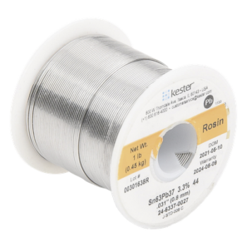 Rollo de Soldadura / 63% Sn 37% Pb / 0.031" (0.80 mm) / 454 g / Flujo 44% / No Requiere Limpieza