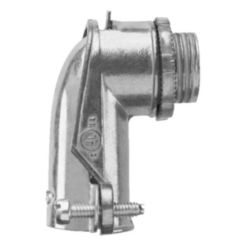 Conector Curvo para Tubo Flexible / 3/4" (19 mm) / Diámetro Exterior 41 mm / Longitud 60 mm / NEMA FB-1