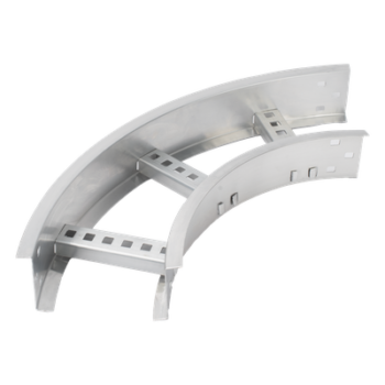 Curva Horizontal de Aluminio / Perfil Z / Peralte 3 1/4" / Ancho 6" / Radio 8" / 90° / Incluye Tornillería