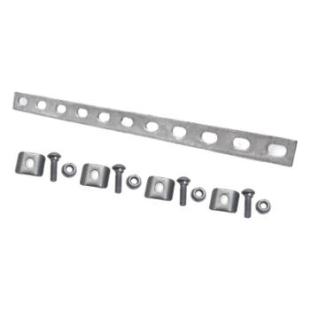 Kit de Unión para Charolas / 13 Piezas / Acabado Galvanizado por Inmersión en Caliente / Bimetálico / Uso Exterior y Zonas Húmedas / Instalación con Llave de 10 mm