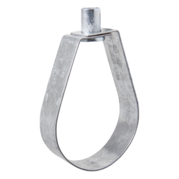 Abrazadera Tipo Pera / 1 1/2" (50 mm) / Carga 236 kg / Tuerca 3/8" / Monobloque Sin Tornillos / Cincado Electrolítico 5 micras