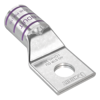 Zapata de Compresión de Cobre / Conductor 4/0 AWG / Orificio 3/8" (9.5 mm) / Diseño Estándar / 1 Pieza