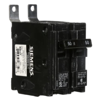 Interruptor Termomagnético / 2 Polos / 50 A / 120/240 V AC / 10 kA / Conexión por Tornillos